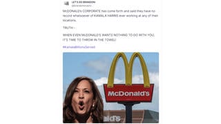 Fact Check: McDonald's Corporate Did NOT Say 'They Have No Record Whatsoever' Of Kamala Harris Working There