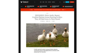 Fact Check: Police Audio Does NOT Confirm Haitians Hunting Geese In Springfield, Ohio -- No Verifying Evidence 