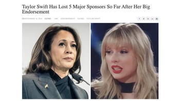 Fact Check: Taylor Swift Did NOT Lose Five Major Sponsors After Endorsing Kamala Harris -- Site Says Story Not Real