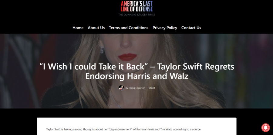 taylor swift regrets endorsement ALLOD article.png