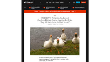 Fact Check: Police Audio Does NOT Confirm Haitians Hunting Geese In Springfield, Ohio -- No Verifying Evidence