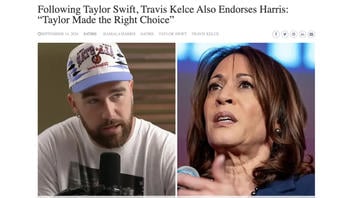 Fact Check:  NO Evidence Travis Kelce Endorsed Kamala Harris For President In Late September 2024 -- Did NOT Say 'Taylor Made The Right Choice'