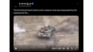 Fact Check: Video Does NOT Show Israeli Tank Destroyed In Lebanon In 2024 -- It's Russia's T-90 Blown Up In Ukraine