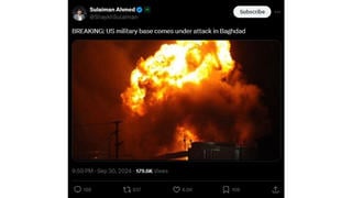 Fact Check: Image Does NOT Show US Military Base Under Attack In Baghdad -- It's A Photo From 2011 Taken In New Jersey