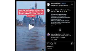 Fact Check: Images Of 'Disney World Destroyed By Hurricane Milton' Are NOT Authentic -- It's AI-Generated Content From Website With Satire Label