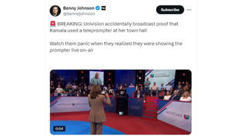 Fact Check: Kamala Harris Did NOT Read From Teleprompter During Live Univision Town Hall -- It Was For Moderator