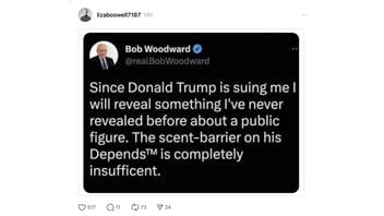 Fact Check: Bob Woodward Did NOT Tweet About Trump Wearing Incontinence Underpants -- Tweet Is From A Parody Creator