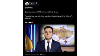  Fact Check: Ukrainian President Zelenskyy Had NOT 'Declared War On Iran And North Korea' As Of October 17, 2024 