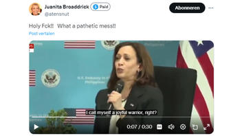 Fact Check: Video Does NOT Show Kamala Harris Drunk While Talking About Being 'A Joyful Warrior' -- Video Is Altered