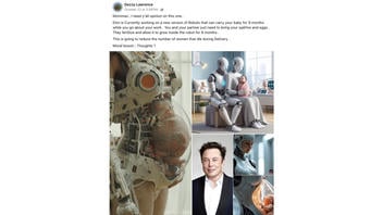 Fact Check: NO Evidence Elon Musk Is Developing Robots That Can 'Carry' A 'Baby For 9 Months'