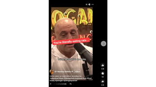 Fact Check: FAKE Video Of Joe Rogan Talking About Rat Meat In Chinese Food Has AI-Generated Audio Track