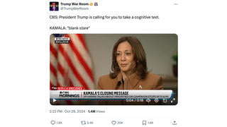 Fact Check: Kamala Harris Did NOT Give 'Blank Stare' When Told Trump Thinks She Needs Cognitive Test