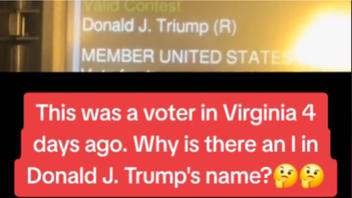 Fact Check: Virginia Voting Machine Did NOT Misspell Donald Trump's Name On Paper Ballots -- Typo Only On Optional Review Screen