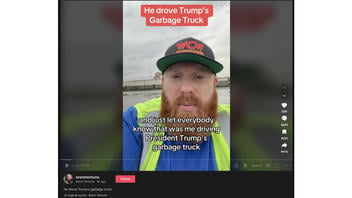 Fact Check: Video Shows Comedian, NOT Man Who Drove Trump's 'Garbage Force One'