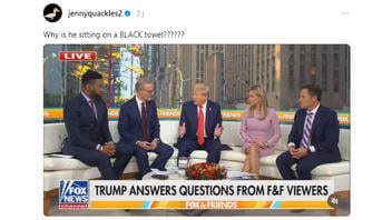 Fact Check: Trump Did NOT Sit On Black Towel During Appearance On Fox & Friends On October 18, 2024 -- It's His Suit Jacket