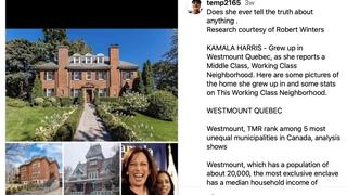 Fact Check: Photos Do NOT Show Real Childhood Quebec Home of Kamala Harris