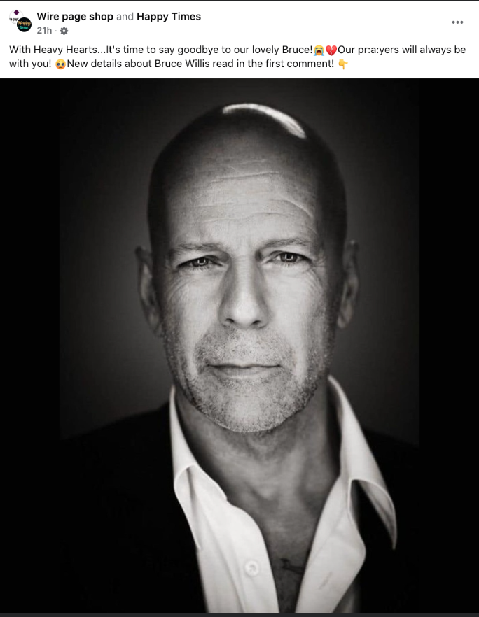 Fact Check: NO Evidence Bruce Willis Died In November 2024 After ...