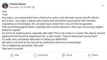 Fact Check: Gwinnett County Sheriff Did NOT Warn Of White Supremacist, KKK Threat Against Black Women -- Baseless Rumor