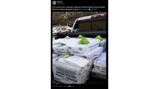 Fact Check: Photo Does NOT Show 'Trump Ballots' About To Be Destroyed By North Carolina Poll Worker In 2024 -- It's Delivery Of 2020 Ballots