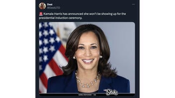 Fact Check: NO Evidence Kamala Harris Announced She Will Not Be Attending 'The Presidential Induction Ceremony'