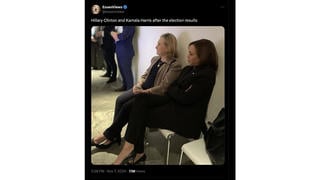 Fact Check: Photo Of Kamala Harris, Hillary Clinton Together NOT From November 2024 Post-Election 