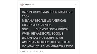 Fact Check: Barron Trump Would NOT Have Been Denied US Citizenship Under Trump's Immigration Proposal