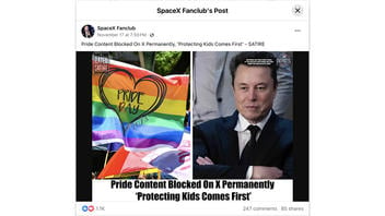 Fact Check: Elon Musk Has NOT Banned 'Pride Content' From X -- Originated From Self-Described Satire Account