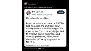 Fact Check: Bill Ackman Did NOT Write On Bluesky That He Suggests Buying That Platform To Shut It Down