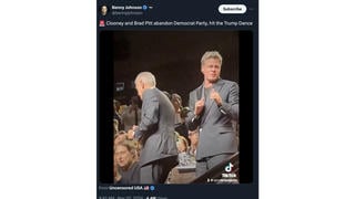 Fact Check: Video Does NOT Show Brad Pitt, George Clooney Dancing To 'YMCA' -- It Was 'Smooth Operator'