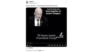 Fact Check: James Clapper Is NOT On Tape Saying Mike Pence Wanted To Use 25th Amendment To Oust Trump -- Another Man's Voice