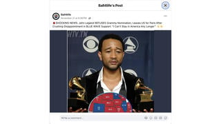 Fact Check: John Legend Did NOT Announce He Was Leaving US For France After 2024 Presidential Election