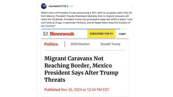 Fact Check: Mexican President Did NOT Say Trump Tariff Threat Is Why Migrant Caravans No Longer At Border 