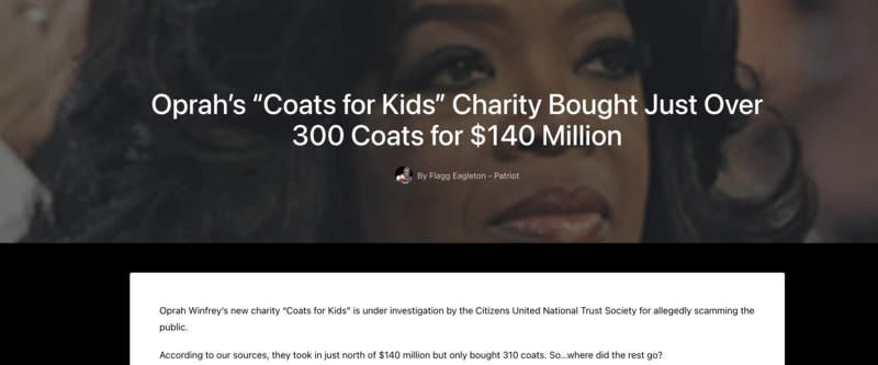 Oprah Coats For Kids DKT article screenshot.png