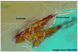 Fact Check: Video Does NOT Show New Jersey Drone 'Spraying' -- It's Jetliner Contrail