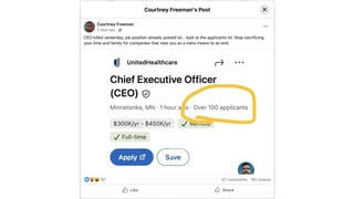 Fact Check: FAKE Listing Shows Job Opening For UnitedHealthcare CEO