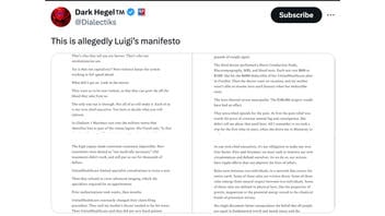 Fact Check: FAKE 'Manifesto' Supposedly By Luigi Mangione Posted On Substack -- Taken Down For 'Impersonation'