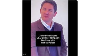 Fact Check: Video Does NOT Show UnitedHealthcare CEO Brian Thompson Talking About Nancy Pelosi