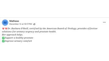 Fact Check: Barbara O'Neill Is NOT Certified By The American Board Of Urology