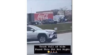 Fact Check: Video Does NOT Show Coca-Cola Truck Found 'Full Of Children' being trafficked -- It Was Police Holiday Toy Drive