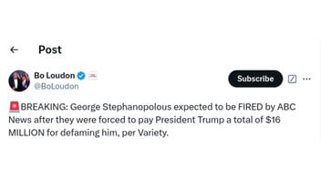 Fact Check: NO Reports Indicate George Stephanopoulos Is 'Expected To Be Fired' After Trump Settlement With ABC News -- In Variety Or Any Other Trusted Outlet