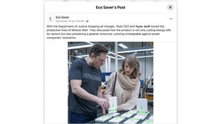 Fact Check: Elon Musk And Taylor Swift Did NOT Endorse Power-Saving Device 'Stop Watt'