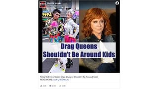 Fact Check: NO Evidence Reba McEntire Stated 'Drag Queens Shouldn't Be Around Kids'