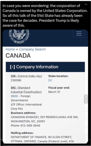 Fact Check: Canada NOT Owned By The 'United States Corporation'