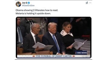 Fact Check: FAKE Photo Shows Melania Trump Holding President Jimmy Carter Funeral Program Upside Down