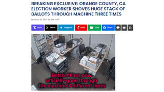 Fact Check: Video Does NOT Show California Election Worker Committing Electoral Fraud By Scanning Ballots Three Times