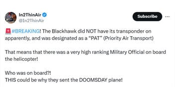 Fact Check: NO Senior Military Official Aboard Black Hawk Helicopter In Fatal Crash At Reagan National Airport