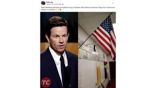 Fact Check: Mark Wahlberg Did NOT Demand 'Immediate Firing' Of Teachers Who Remove American Flags from Classrooms