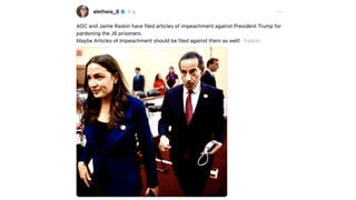 Fact Check: AOC And Jamie Raskin Did NOT File Articles Of Impeachment Against Trump In January 2025