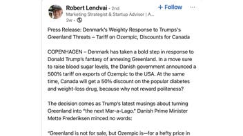 Fact Check: Denmark Did NOT Announce 500% Export Tariff On Ozempic Sold In US In Response To Trump's Greenland Threats As Of January 31, 2025