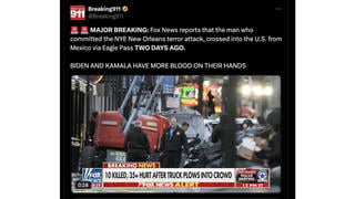 Fact Check: FBI Did NOT Confirm New Orleans Attack Suspect 'Crossed Into The US From Mexico' Two Days Before Rampage